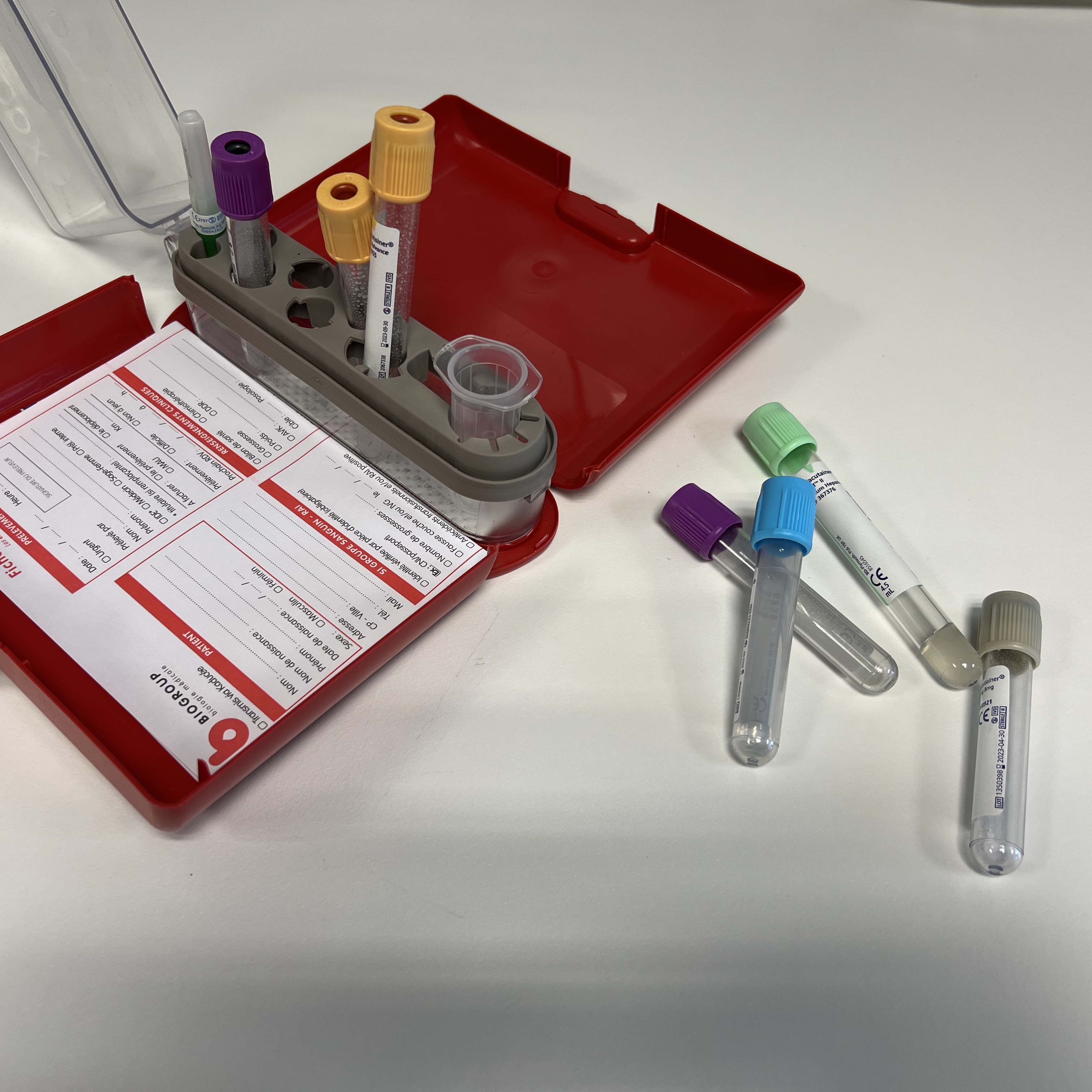 Tubes de prélèvement